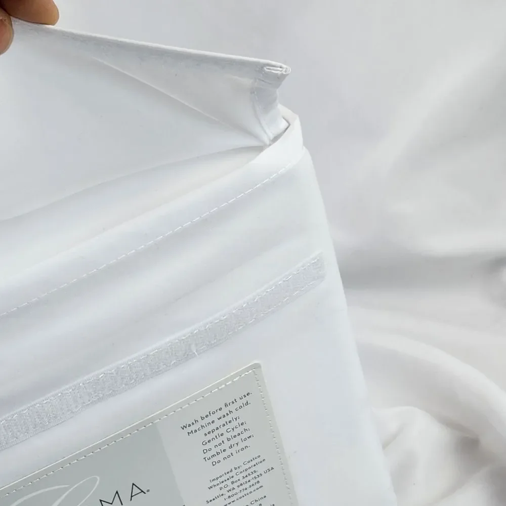 🩵NWT Charisma White Microfiber Full 4 Piece Sheet Set